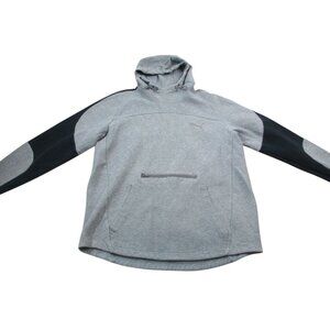 PUMA Evostripe Adjustable Hoodie Mens Large Gray Heather Long Sleeve Drawstring